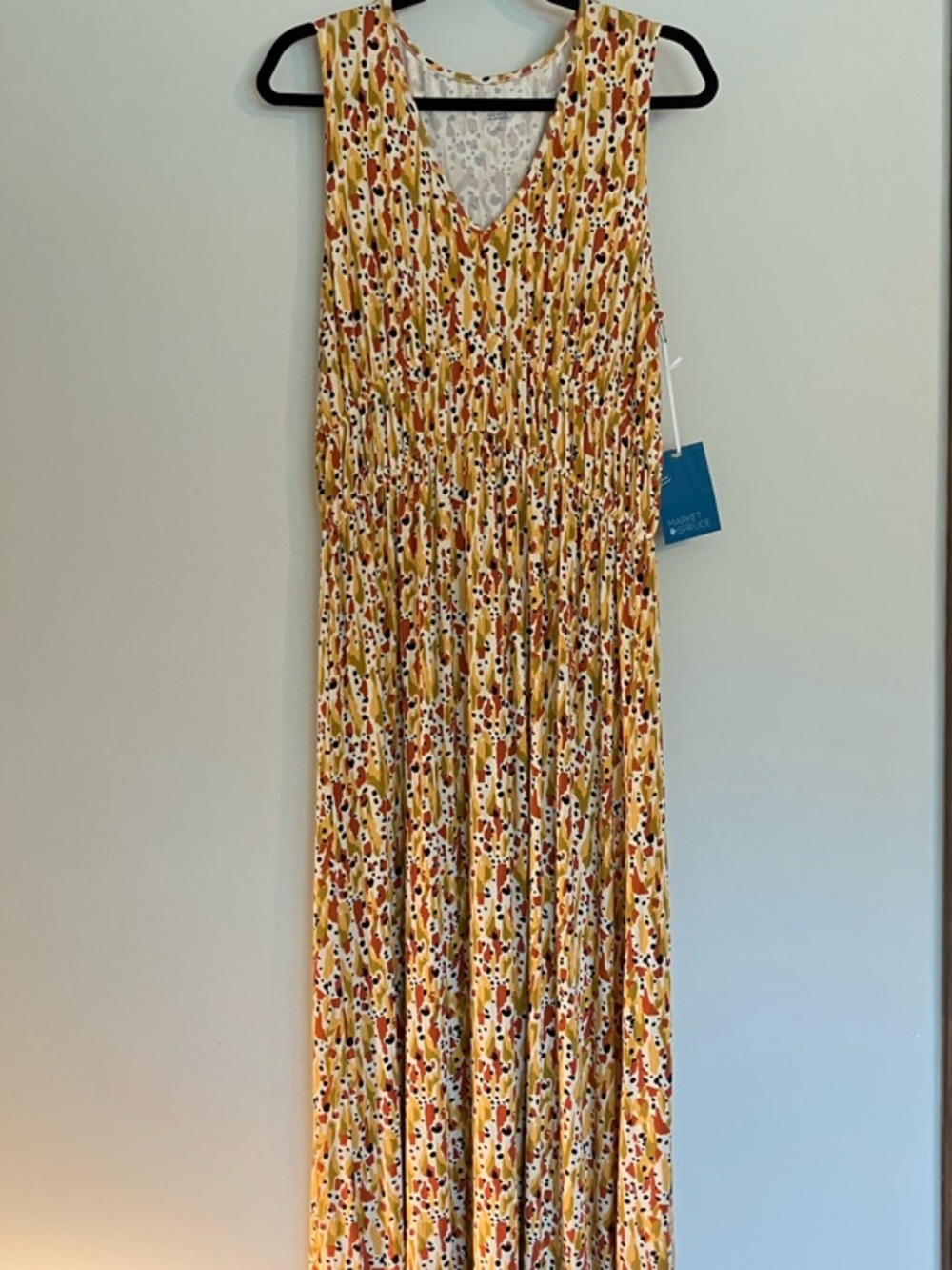 Market & Spruce Neutral Multicolor Maxi Dress Summer Comfortable